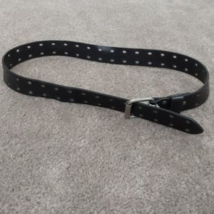 Black double prong belt
